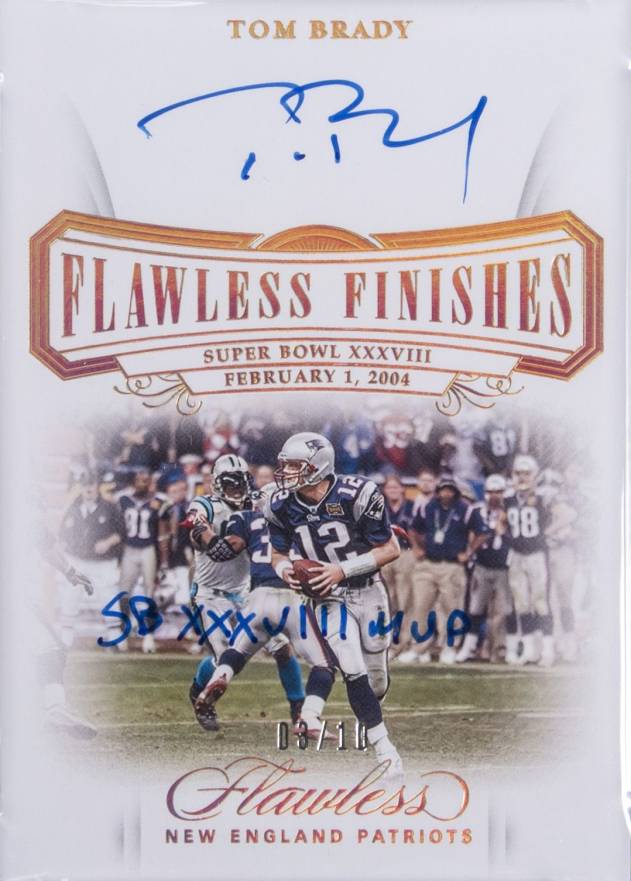 2020 Panini Flawless Flawless Finishes Autographs Tom Brady #FFTBR Football Card