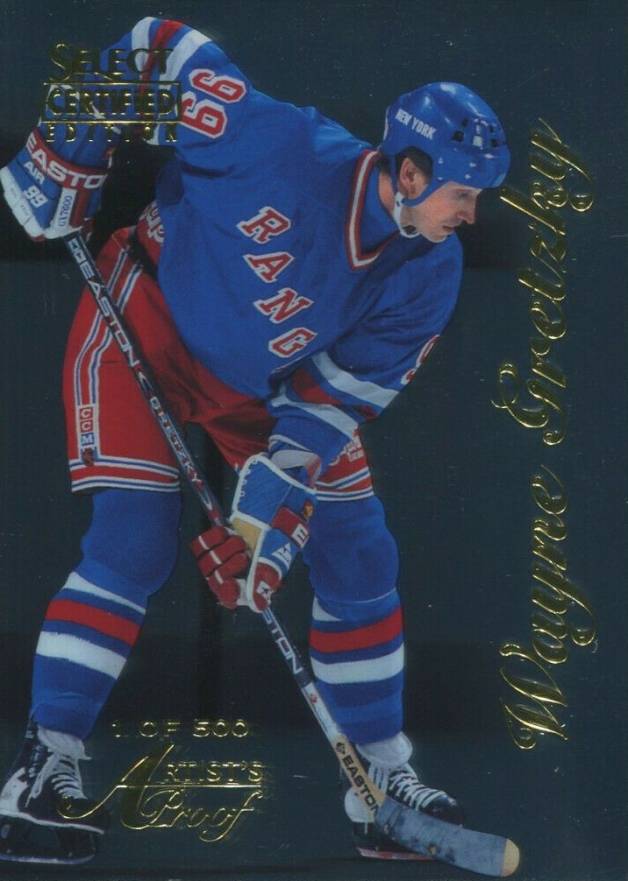 1996 Select Certified Wayne Gretzky #4 Hockey Card