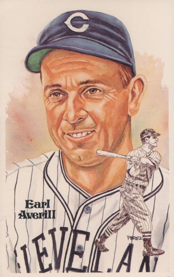1981 Perez-Steele HOF Postcard Earl Averill #147 Baseball Card