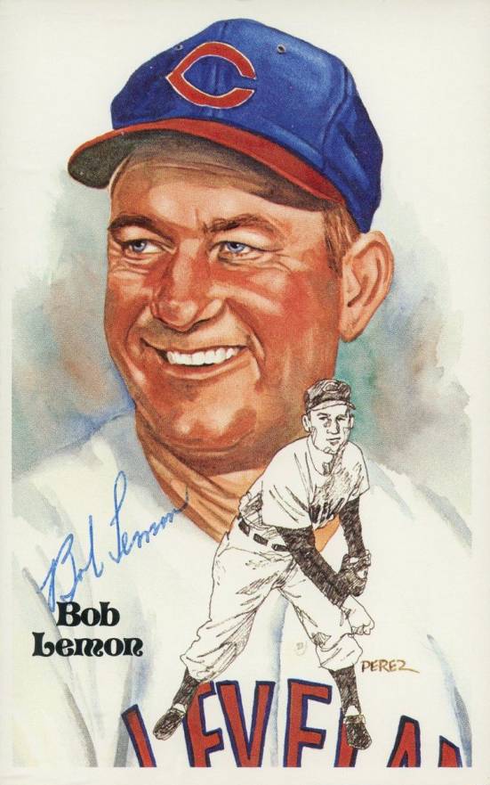 1981 Perez-Steele HOF Postcard Bob Lemon #155 Baseball Card