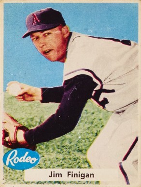 1956 Rodeo Meats Jim Finigan # Baseball Card