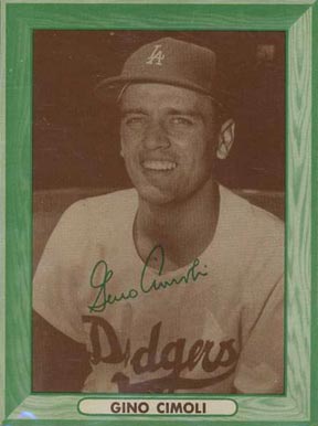 1958 Bell Brand Dodger Gino Cimoli #2 Baseball Card