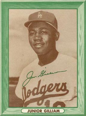 1958 Bell Brand Dodger Junior Gilliam #4 Baseball Card