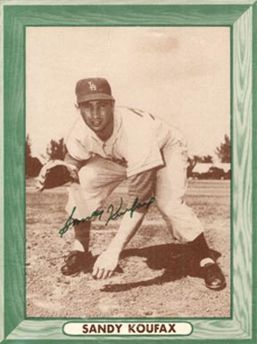 1958 Bell Brand Dodger Sandy Koufax #6 Baseball Card