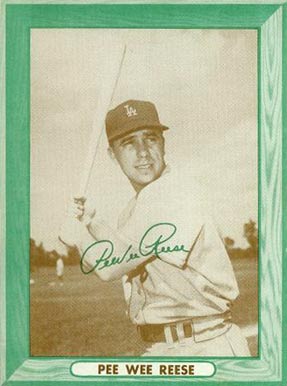 1958 Bell Brand Dodger Pee Wee Reese #8 Baseball Card