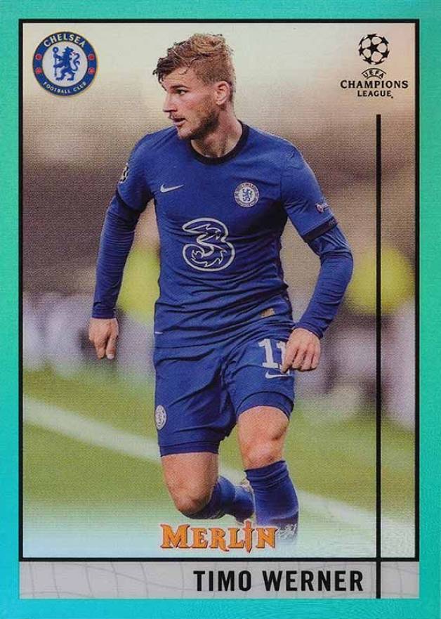 2020 Topps Merlin Chrome UEFA Champions League Timo Werner #8 Soccer Card
