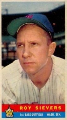 1959 Bazooka Hand Cut Roy Sievers # Baseball Card