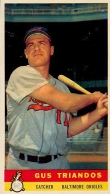 1959 Bazooka Hand Cut Gus Triandos # Baseball Card