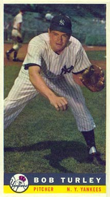 1959 Bazooka Hand Cut Bob Turley # Baseball Card