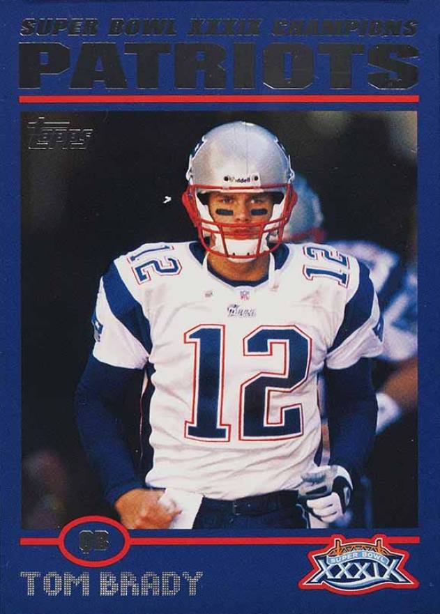 2005 Topps Patriots Super Bowl Champions Tom Brady #6 Football Card