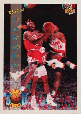 1993 Upper Deck Pro View 3-D  Michael Jordan #23 Basketball Card