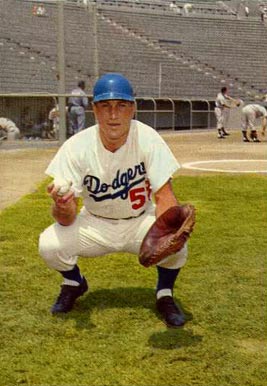 1959 Morrell Meat Dodgers Norm Larker #7 Baseball Card