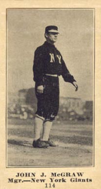 1916 Sporting News & Blank John J. McGraw #114 Baseball Card