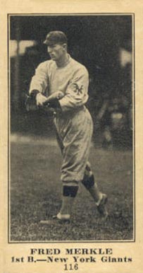 1916 Sporting News & Blank Fred Merkle #116 Baseball Card