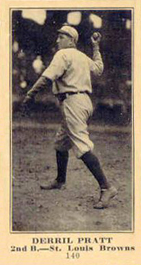 1916 Sporting News & Blank Derril Pratt #140 Baseball Card