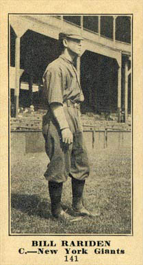 1916 Sporting News & Blank Bill Rariden #141 Baseball Card