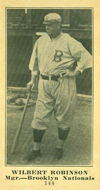 1916 Sporting News & Blank Wilbert Robinson #144 Baseball Card