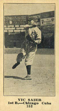 1916 Sporting News & Blank Vic Saier #152 Baseball Card