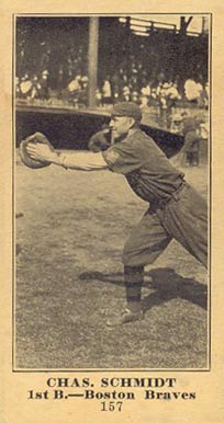 1916 Sporting News & Blank Chas. Schmidt #157 Baseball Card