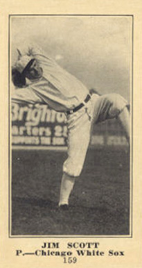 1916 Sporting News & Blank Jim Scott #159 Baseball Card