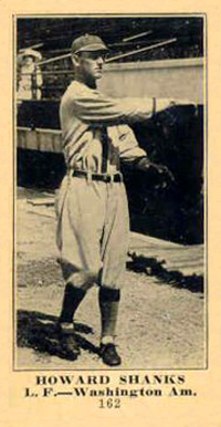1916 Sporting News & Blank Howard Shanks #162 Baseball Card