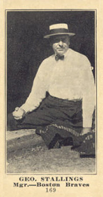 1916 Sporting News & Blank Geo. Stallings #169 Baseball Card