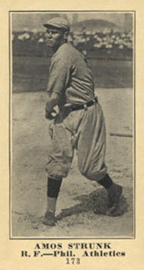 1916 Sporting News & Blank Amos Strunk #173 Baseball Card