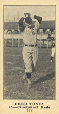 1916 Sporting News & Blank Fred Toney #178 Baseball Card