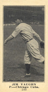1916 Sporting News & Blank Jim Vaughn #180 Baseball Card