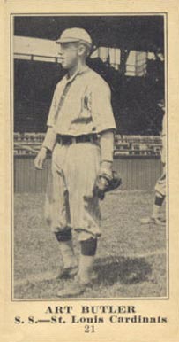 1916 Sporting News & Blank Art Butler #21 Baseball Card
