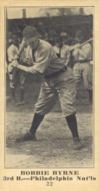 1916 Sporting News & Blank Bobbie Byrne #22 Baseball Card