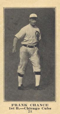 1916 Sporting News & Blank Frank Chance #28 Baseball Card