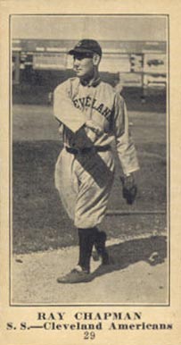 1916 Sporting News & Blank Ray Chapman #29 Baseball Card