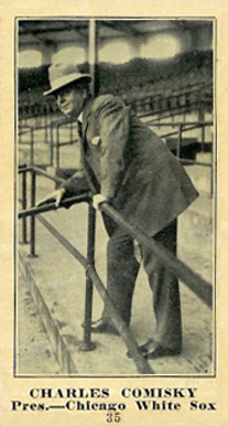 1916 Sporting News & Blank Charles Comiskey #35 Baseball Card