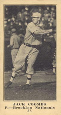 1916 Sporting News & Blank Jack Coombs #38 Baseball Card