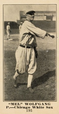 1916 Sporting News & Blank Mel Wolfgang #195 Baseball Card