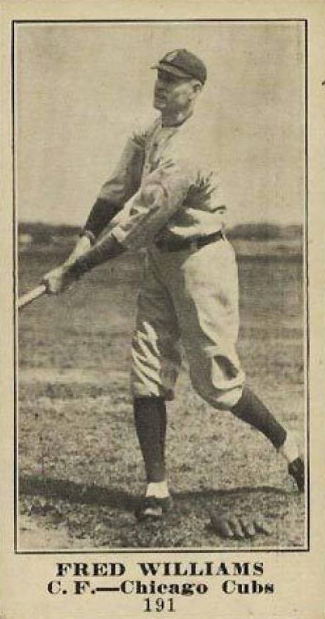 1916 Sporting News & Blank Fred Williams #191 Baseball Card