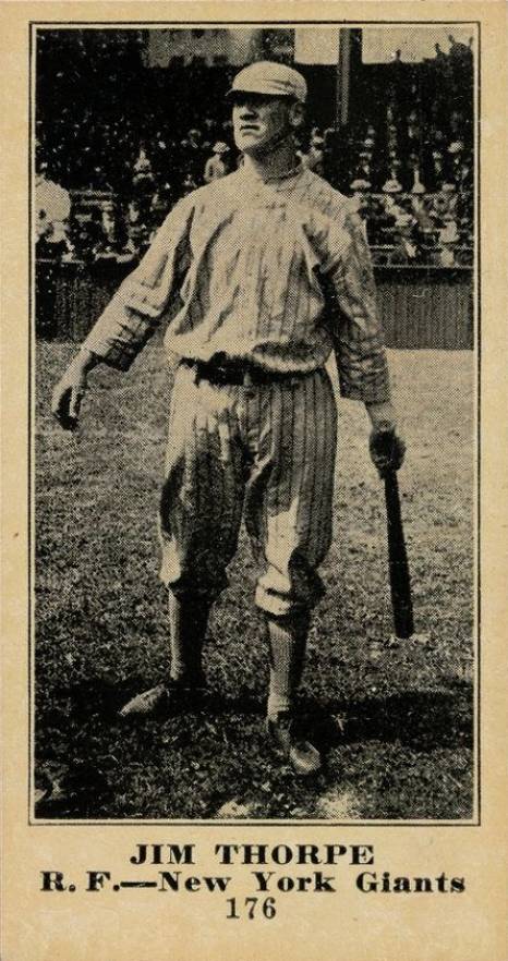 1916 Sporting News & Blank Jim Thorpe #176 Baseball Card