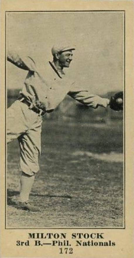 1916 Sporting News & Blank Milton Stock #172 Baseball Card