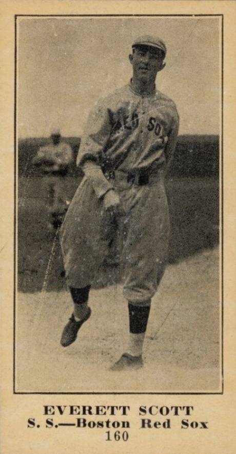 1916 Sporting News & Blank Everett Scott #160 Baseball Card