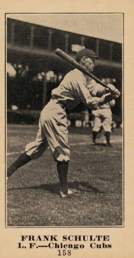 1916 Sporting News & Blank Frank Schulte #158 Baseball Card