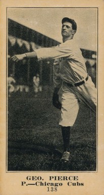 1916 Sporting News & Blank Geo. Pierce #138 Baseball Card