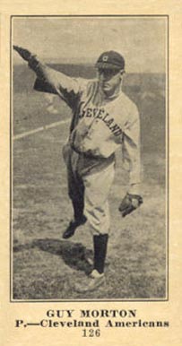 1916 Sporting News & Blank Guy Morton #126 Baseball Card