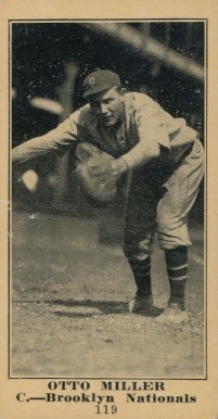 1916 Sporting News & Blank Otto Miller #119 Baseball Card