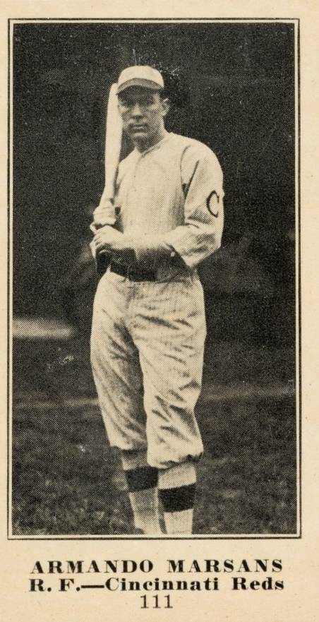 1916 Sporting News & Blank Armando Marsans #111 Baseball Card