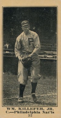 1916 Sporting News & Blank Wm. Killefer, Jr. #93 Baseball Card