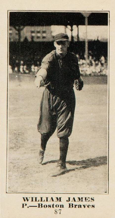 1916 Sporting News & Blank William James #87 Baseball Card