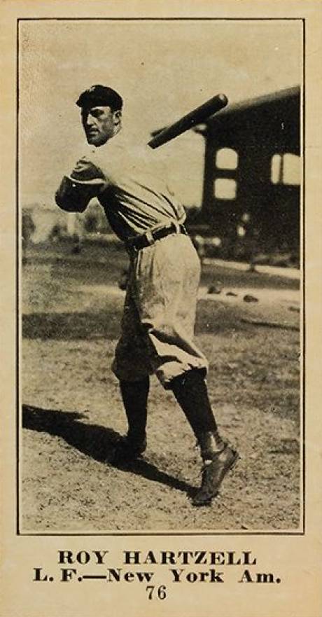 1916 Sporting News & Blank Roy Hartzell #76 Baseball Card
