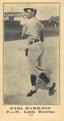 1916 Sporting News & Blank Earl Hamilton #74 Baseball Card