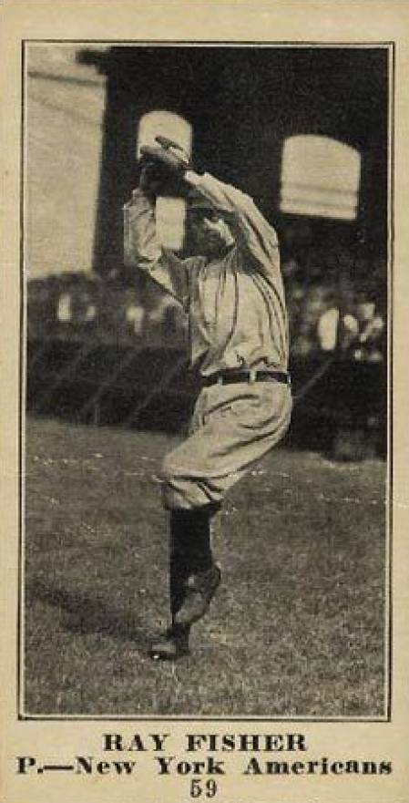 1916 Sporting News & Blank Ray Fisher #59 Baseball Card